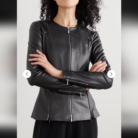 The Row Anasta leather jacket - Picture 1 of 8